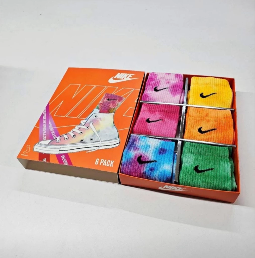 Mixed Nike socks Box 6 Pairs